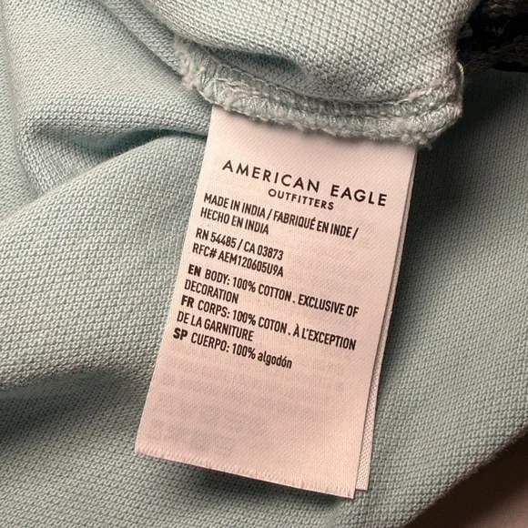 American Eagle Outfitters Men’s Super Soft Icon Green Polo Shirt Size Med NWOT - Picture 6 of 6